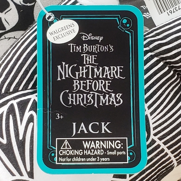 Nightmare Before Christmas Jack Skellington Halloween Disney Movie Plush NWT - Picture 10 of 11